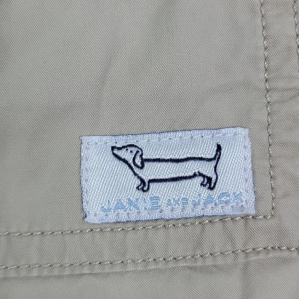 Janie and Jack Tea Collection Romper Shorts Orange Khaki Blue Bundle 6-12 Months